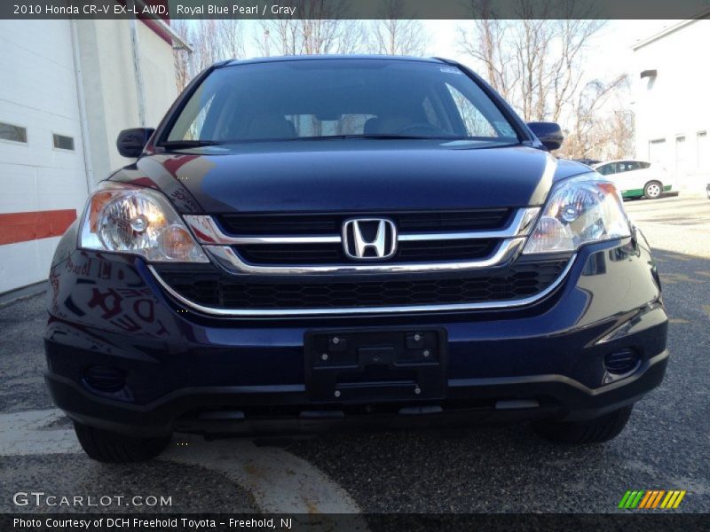 Royal Blue Pearl / Gray 2010 Honda CR-V EX-L AWD
