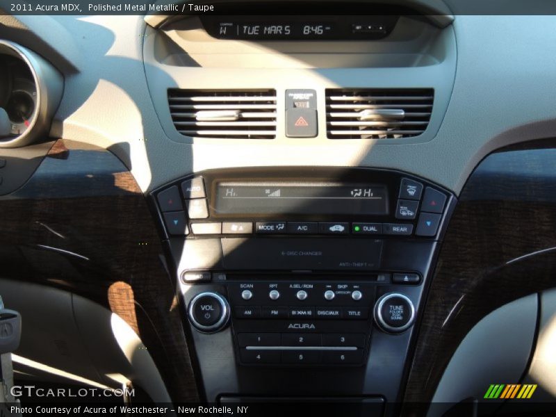 Polished Metal Metallic / Taupe 2011 Acura MDX