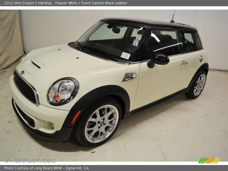 Pepper White / Punch Carbon Black Leather 2012 Mini Cooper S Hardtop