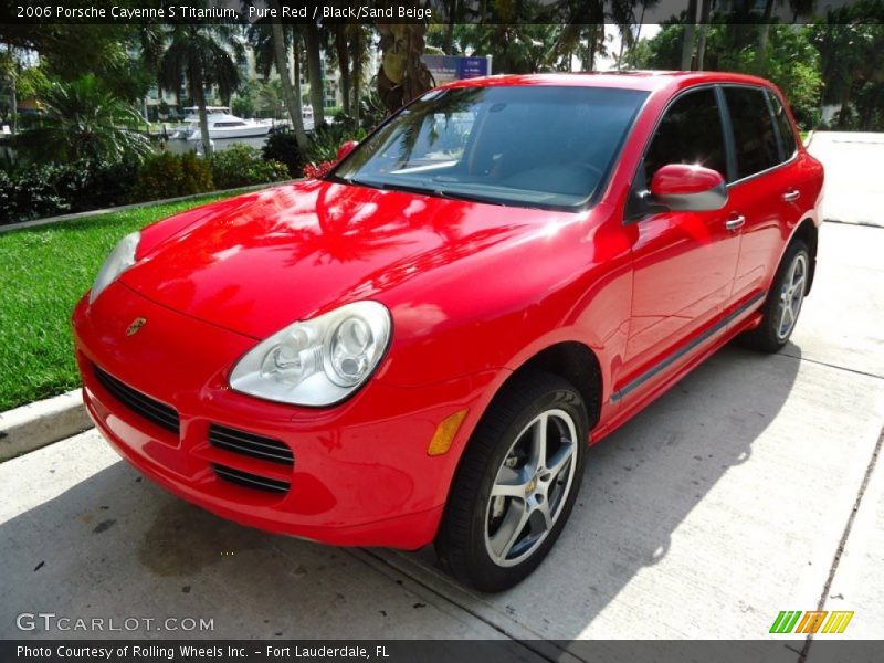 Pure Red / Black/Sand Beige 2006 Porsche Cayenne S Titanium