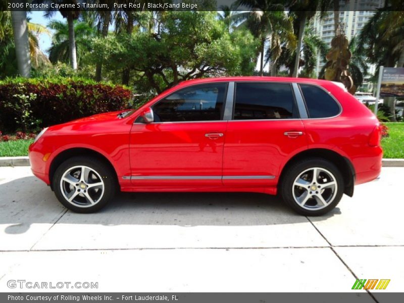 Pure Red / Black/Sand Beige 2006 Porsche Cayenne S Titanium