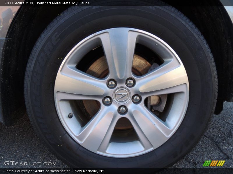 Polished Metal Metallic / Taupe 2011 Acura MDX