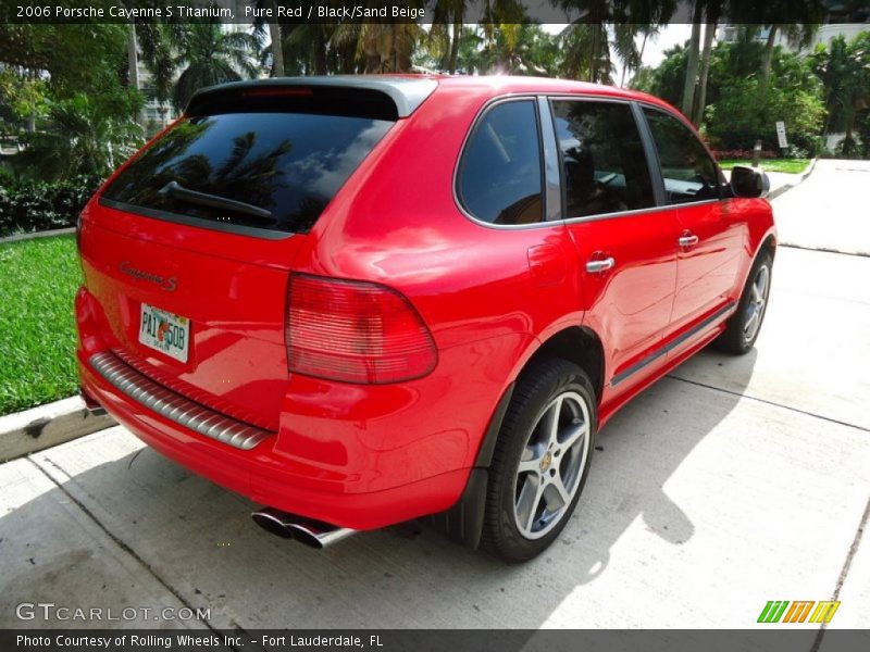 Pure Red / Black/Sand Beige 2006 Porsche Cayenne S Titanium