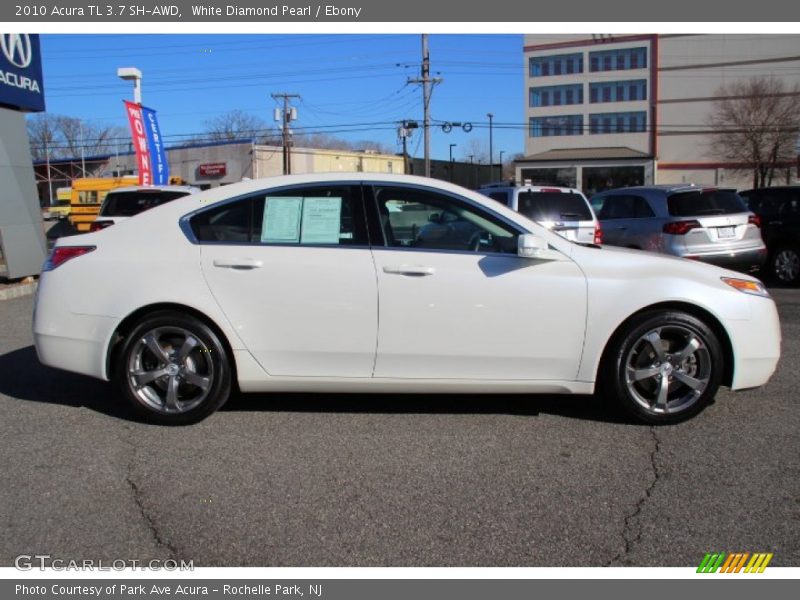 White Diamond Pearl / Ebony 2010 Acura TL 3.7 SH-AWD