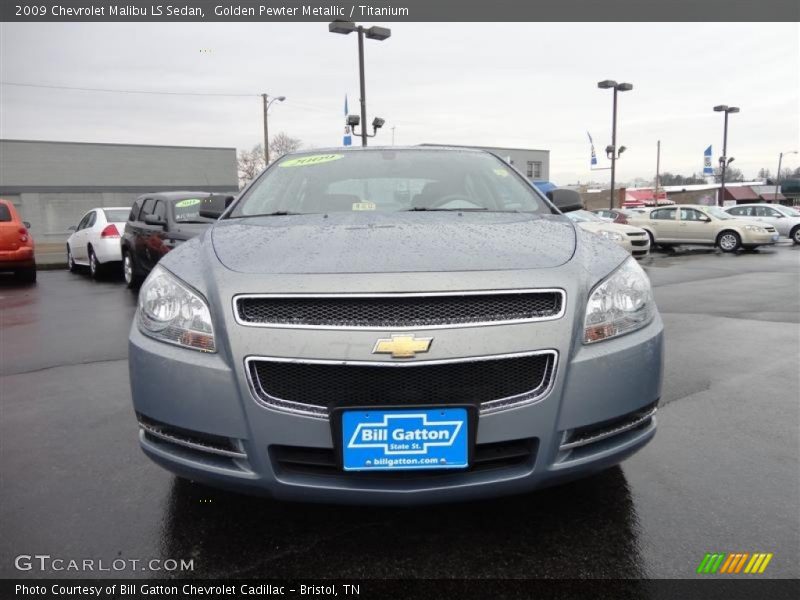 Golden Pewter Metallic / Titanium 2009 Chevrolet Malibu LS Sedan