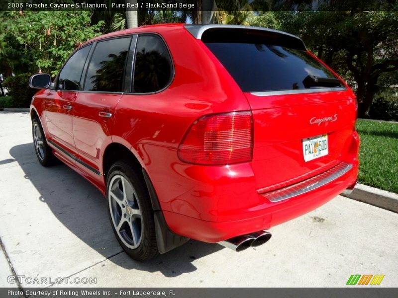 Pure Red / Black/Sand Beige 2006 Porsche Cayenne S Titanium