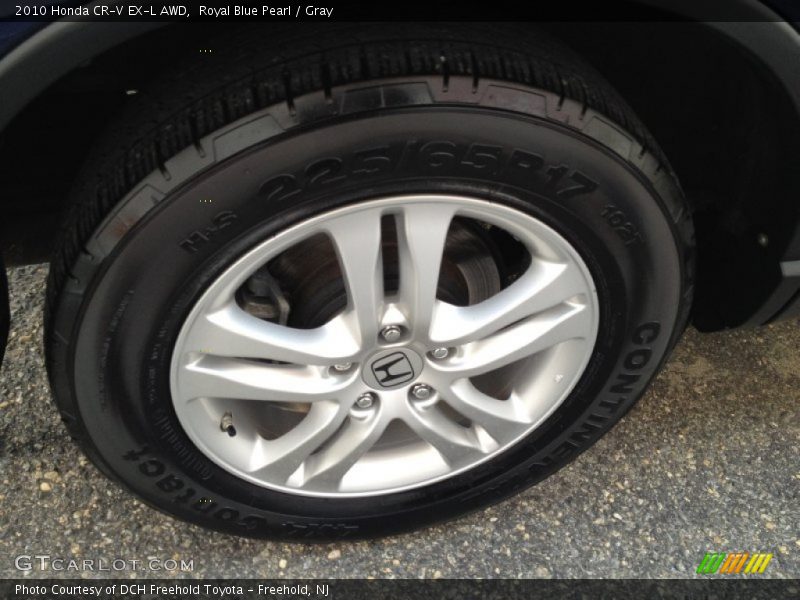 Royal Blue Pearl / Gray 2010 Honda CR-V EX-L AWD