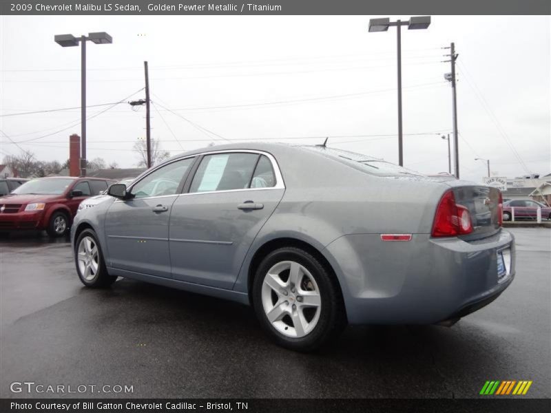 Golden Pewter Metallic / Titanium 2009 Chevrolet Malibu LS Sedan