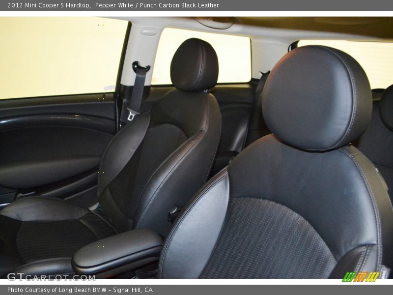 Pepper White / Punch Carbon Black Leather 2012 Mini Cooper S Hardtop