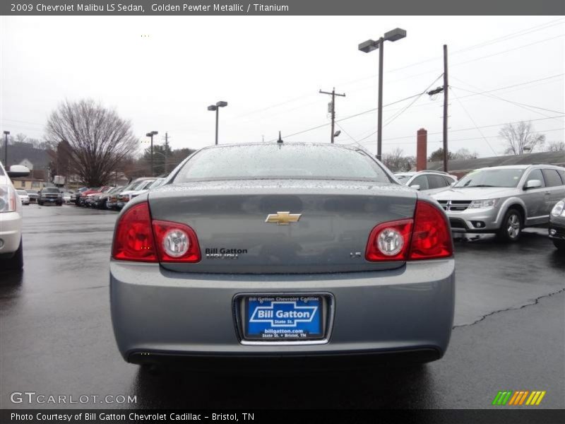 Golden Pewter Metallic / Titanium 2009 Chevrolet Malibu LS Sedan