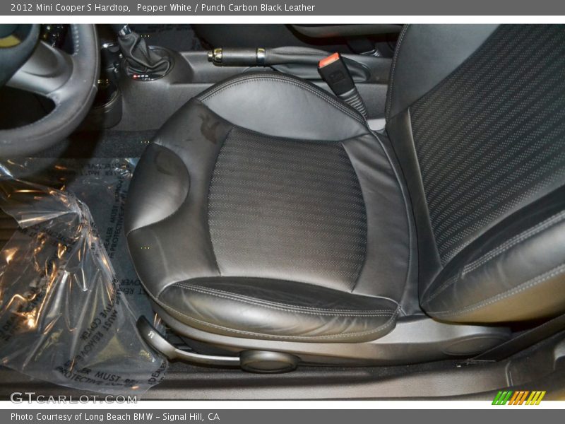 Pepper White / Punch Carbon Black Leather 2012 Mini Cooper S Hardtop