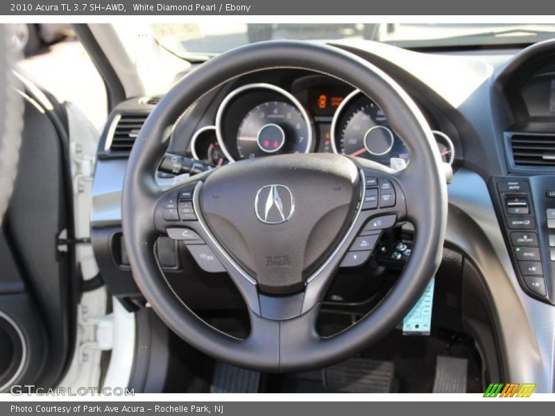 White Diamond Pearl / Ebony 2010 Acura TL 3.7 SH-AWD