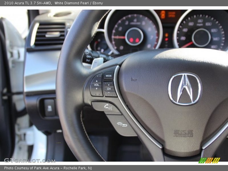 White Diamond Pearl / Ebony 2010 Acura TL 3.7 SH-AWD