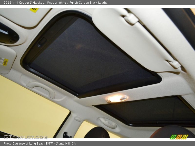 Pepper White / Punch Carbon Black Leather 2012 Mini Cooper S Hardtop