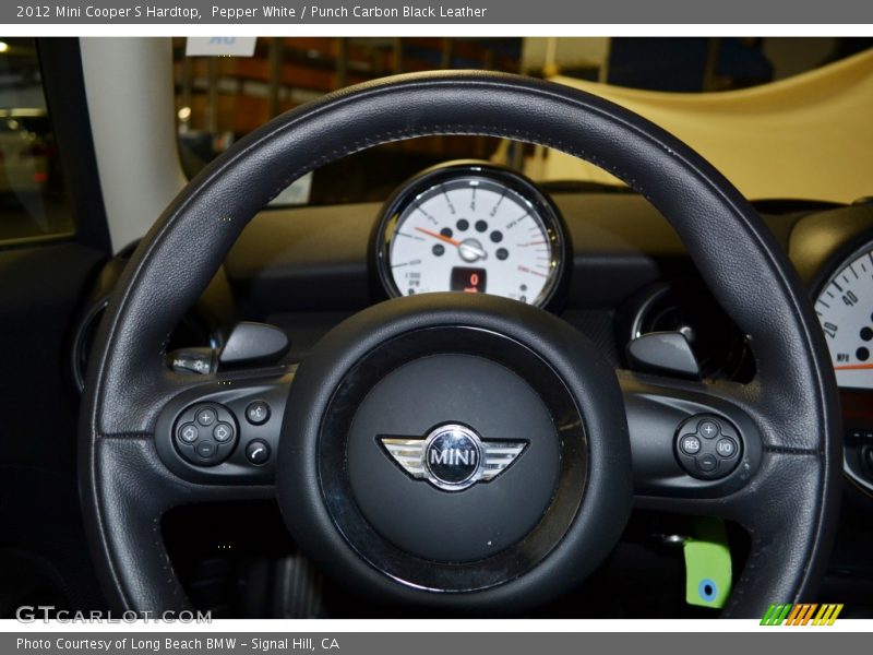 Pepper White / Punch Carbon Black Leather 2012 Mini Cooper S Hardtop