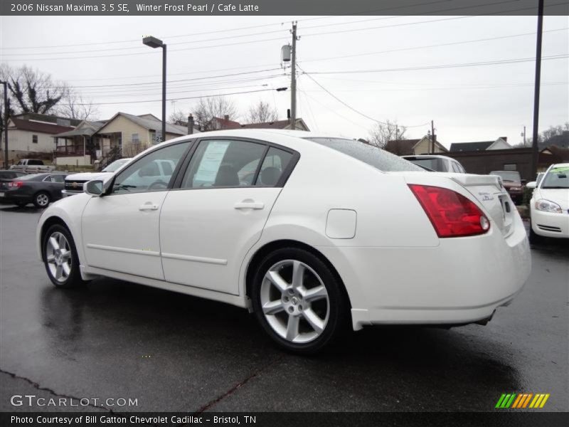 Winter Frost Pearl / Cafe Latte 2006 Nissan Maxima 3.5 SE