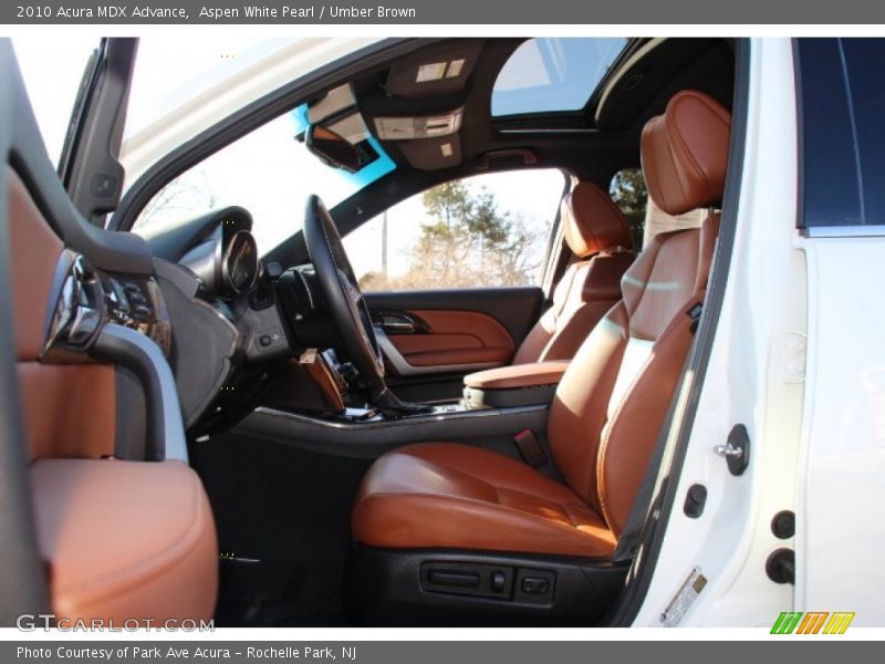 Front Seat of 2010 MDX Advance