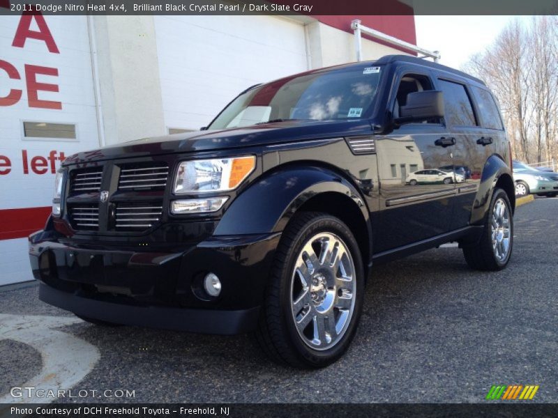 Brilliant Black Crystal Pearl / Dark Slate Gray 2011 Dodge Nitro Heat 4x4