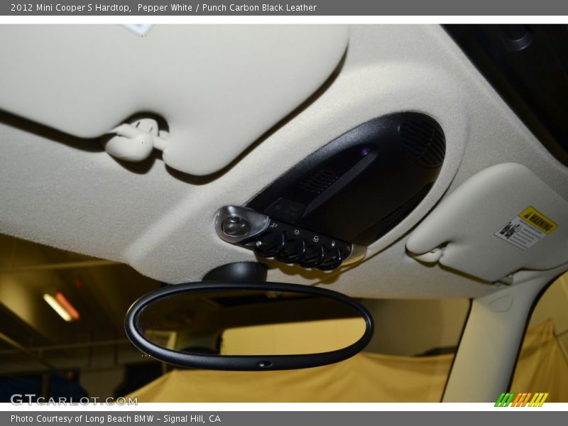 Pepper White / Punch Carbon Black Leather 2012 Mini Cooper S Hardtop