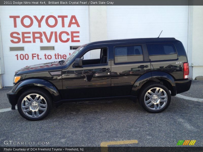 Brilliant Black Crystal Pearl / Dark Slate Gray 2011 Dodge Nitro Heat 4x4