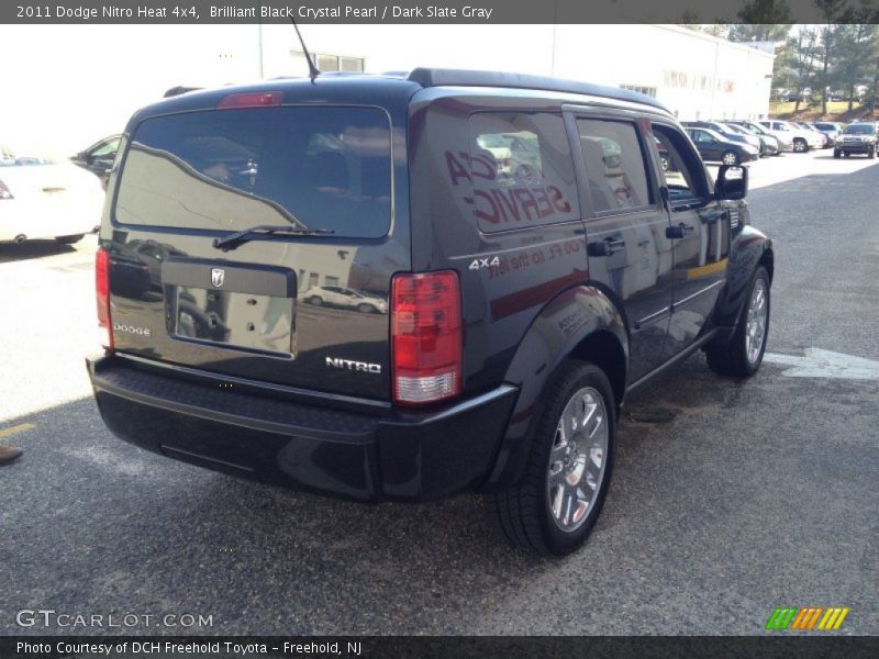 Brilliant Black Crystal Pearl / Dark Slate Gray 2011 Dodge Nitro Heat 4x4