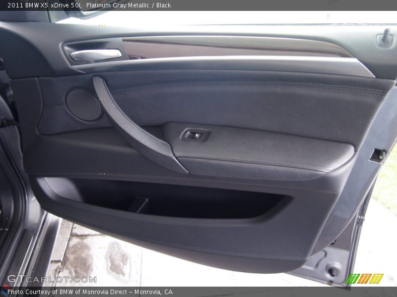 Platinum Gray Metallic / Black 2011 BMW X5 xDrive 50i
