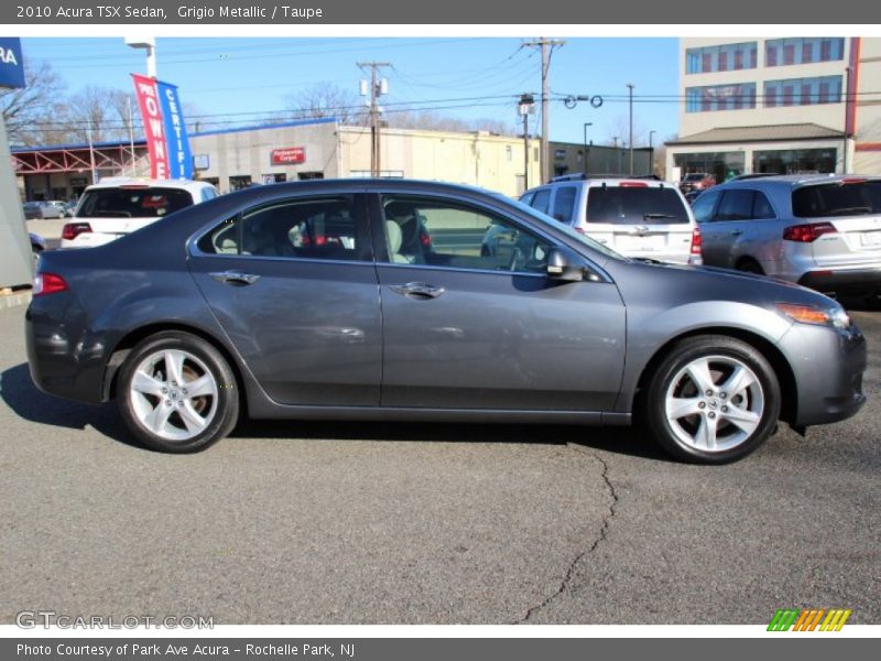 Grigio Metallic / Taupe 2010 Acura TSX Sedan