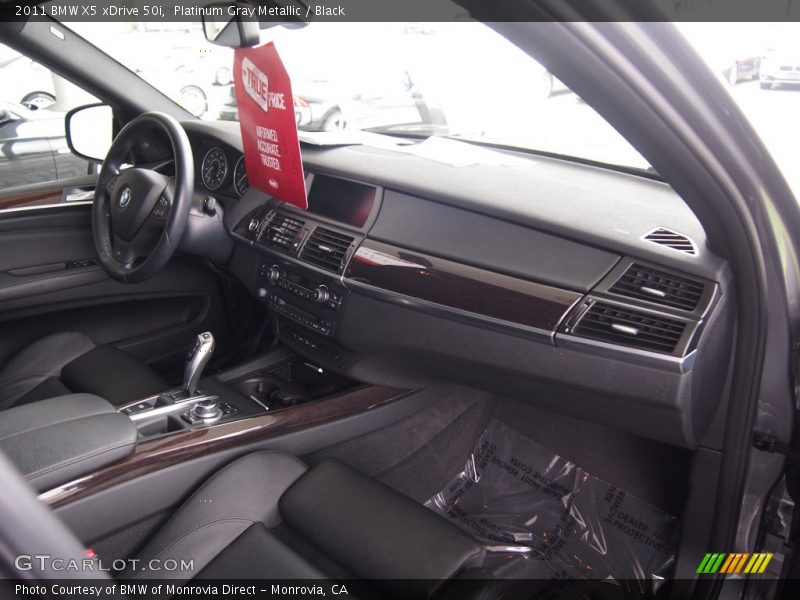 Platinum Gray Metallic / Black 2011 BMW X5 xDrive 50i