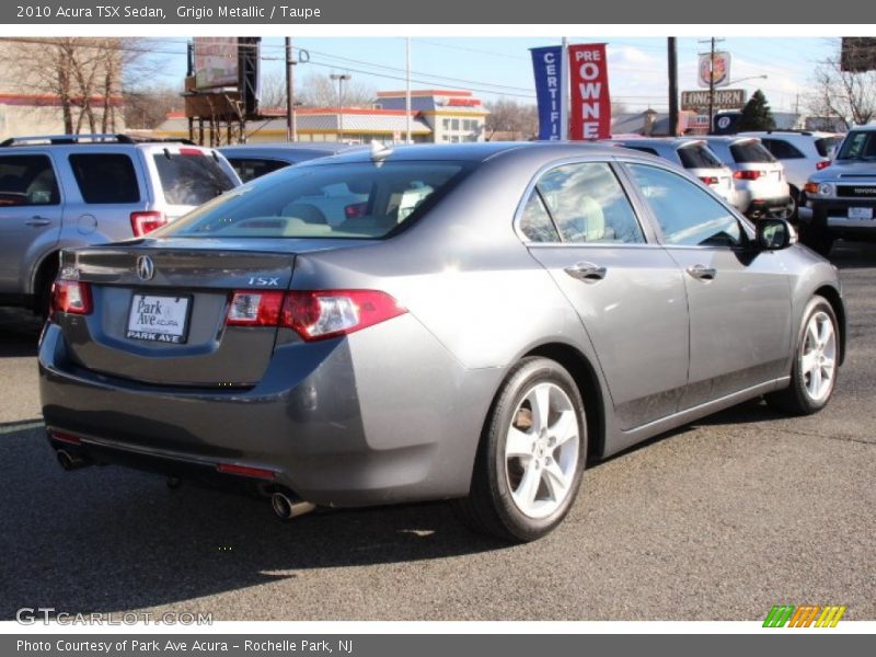 Grigio Metallic / Taupe 2010 Acura TSX Sedan