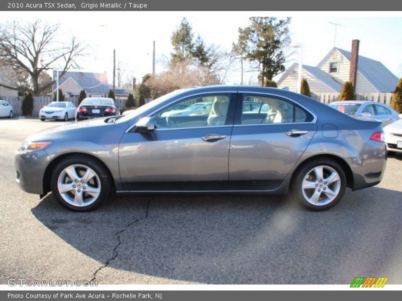 Grigio Metallic / Taupe 2010 Acura TSX Sedan