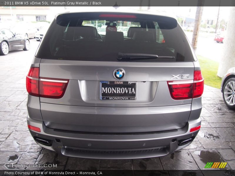 Platinum Gray Metallic / Black 2011 BMW X5 xDrive 50i