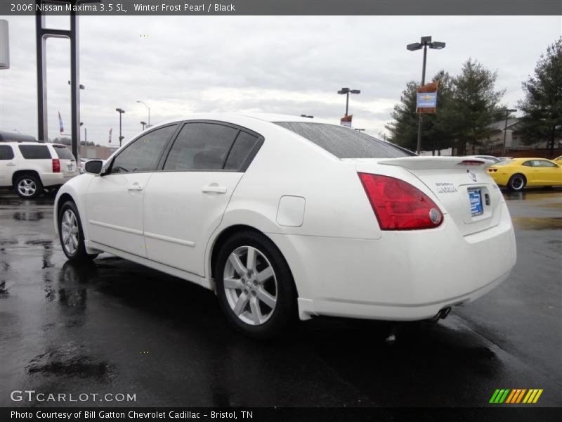 Winter Frost Pearl / Black 2006 Nissan Maxima 3.5 SL