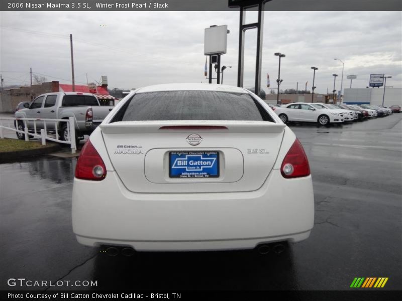 Winter Frost Pearl / Black 2006 Nissan Maxima 3.5 SL