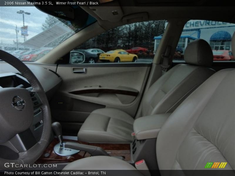 Winter Frost Pearl / Black 2006 Nissan Maxima 3.5 SL