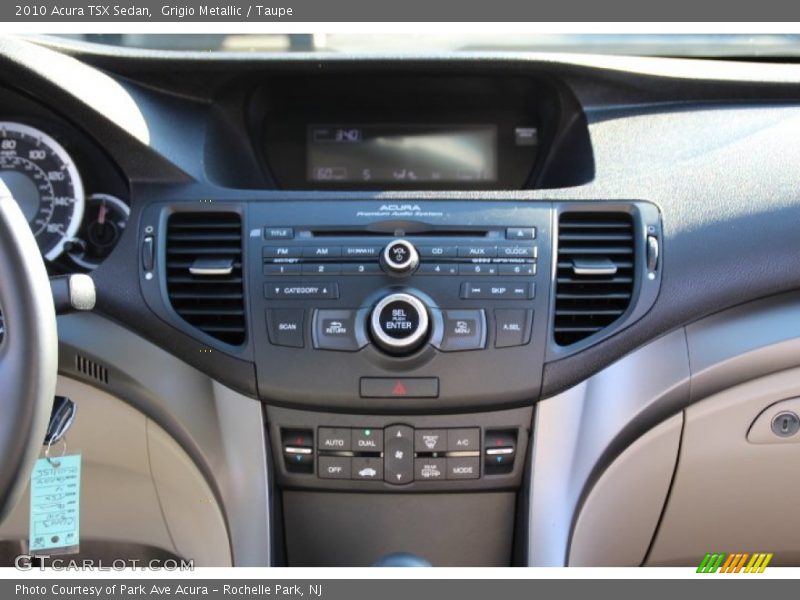 Grigio Metallic / Taupe 2010 Acura TSX Sedan