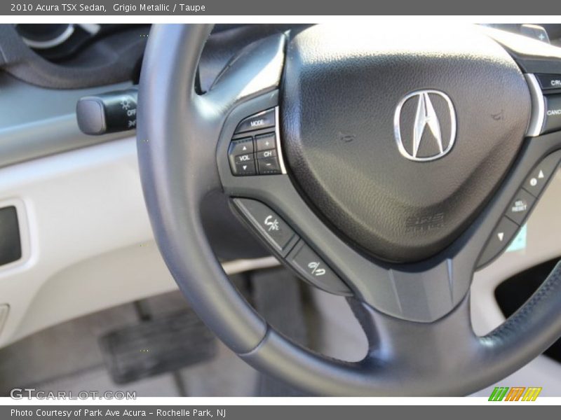 Grigio Metallic / Taupe 2010 Acura TSX Sedan