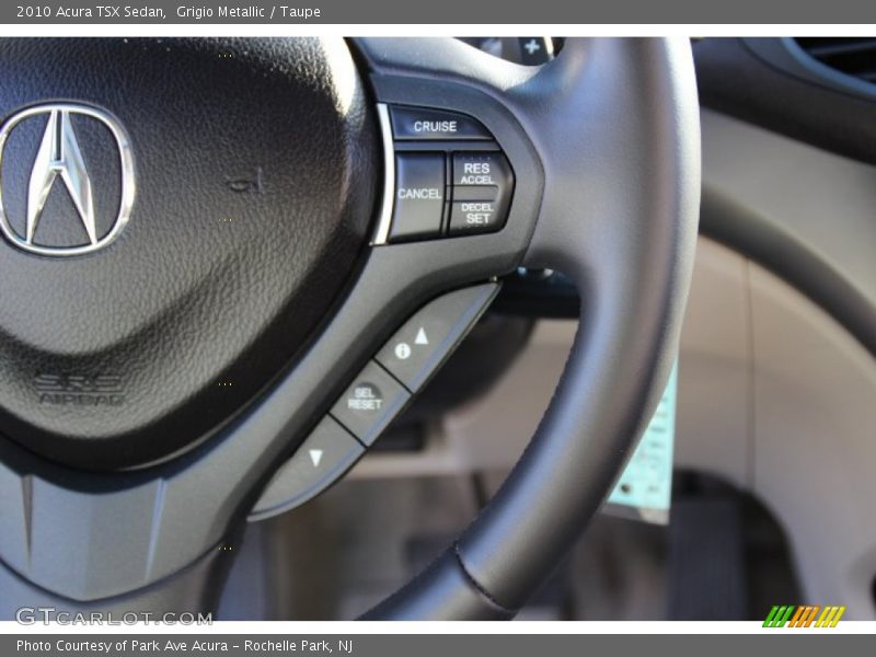 Grigio Metallic / Taupe 2010 Acura TSX Sedan