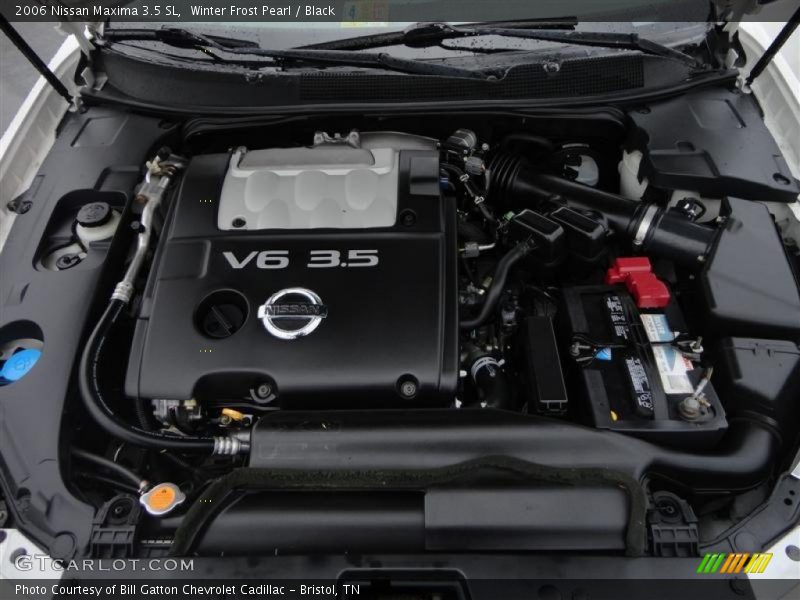 Winter Frost Pearl / Black 2006 Nissan Maxima 3.5 SL