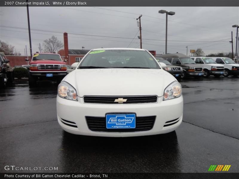 White / Ebony Black 2007 Chevrolet Impala LS