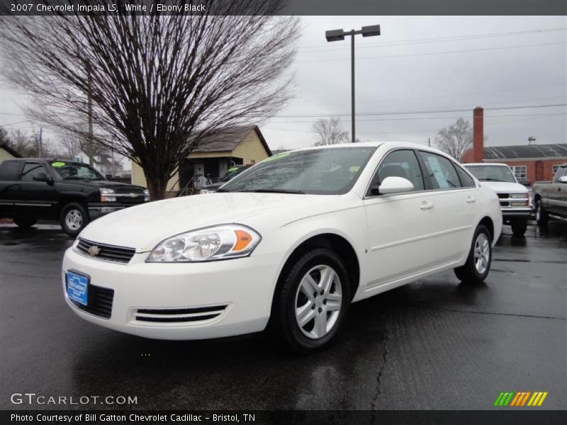 White / Ebony Black 2007 Chevrolet Impala LS