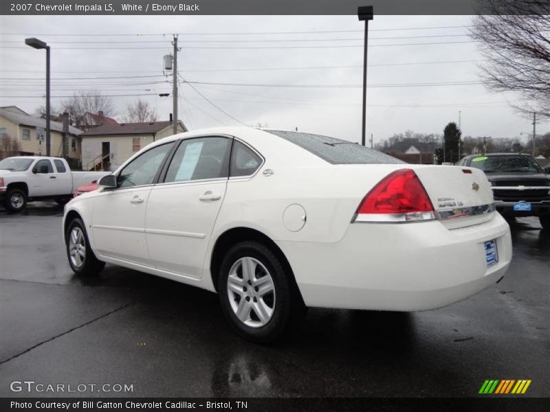 White / Ebony Black 2007 Chevrolet Impala LS