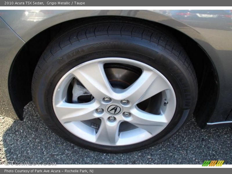 Grigio Metallic / Taupe 2010 Acura TSX Sedan