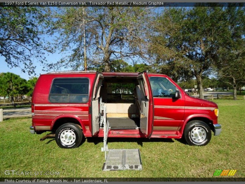 Toreador Red Metallic / Medium Graphite 1997 Ford E Series Van E150 Conversion Van