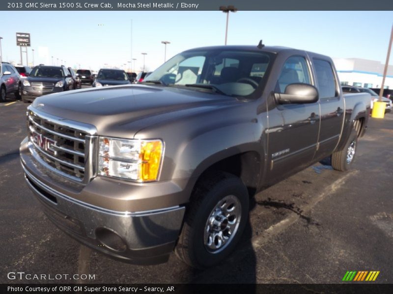 Mocha Steel Metallic / Ebony 2013 GMC Sierra 1500 SL Crew Cab
