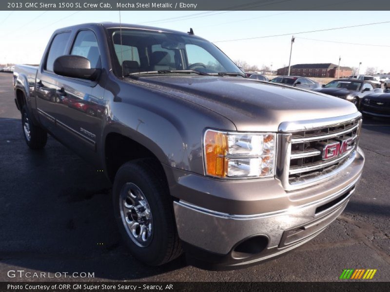 Mocha Steel Metallic / Ebony 2013 GMC Sierra 1500 SL Crew Cab