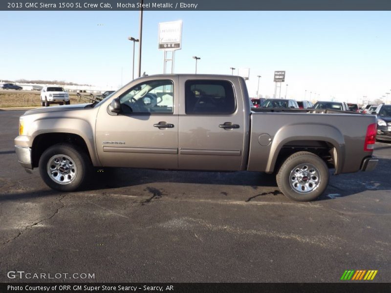 Mocha Steel Metallic / Ebony 2013 GMC Sierra 1500 SL Crew Cab