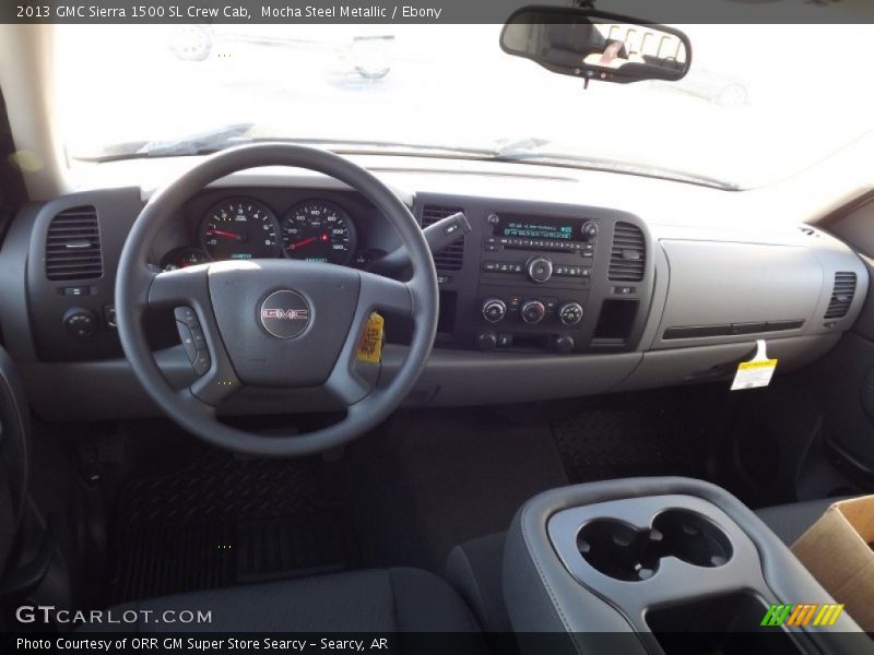 Mocha Steel Metallic / Ebony 2013 GMC Sierra 1500 SL Crew Cab