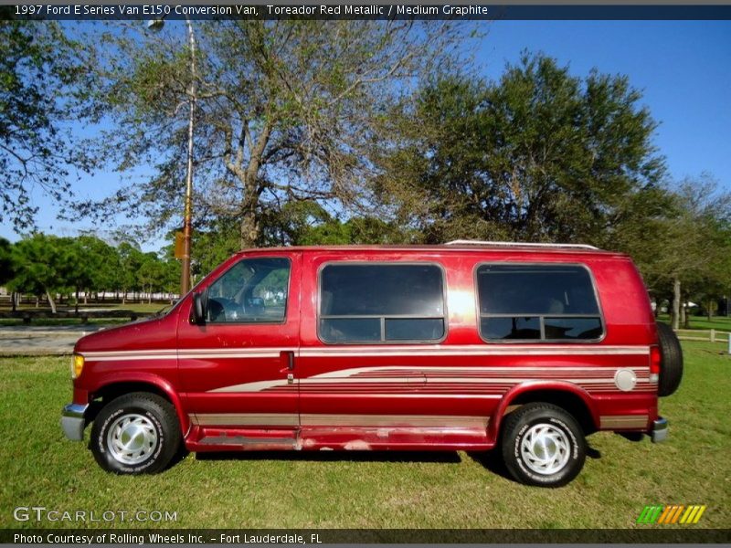 Toreador Red Metallic / Medium Graphite 1997 Ford E Series Van E150 Conversion Van