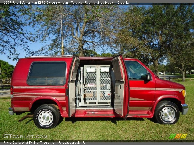 Toreador Red Metallic / Medium Graphite 1997 Ford E Series Van E150 Conversion Van