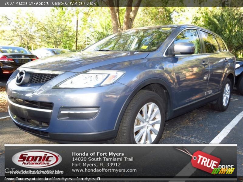 Galaxy Gray Mica / Black 2007 Mazda CX-9 Sport